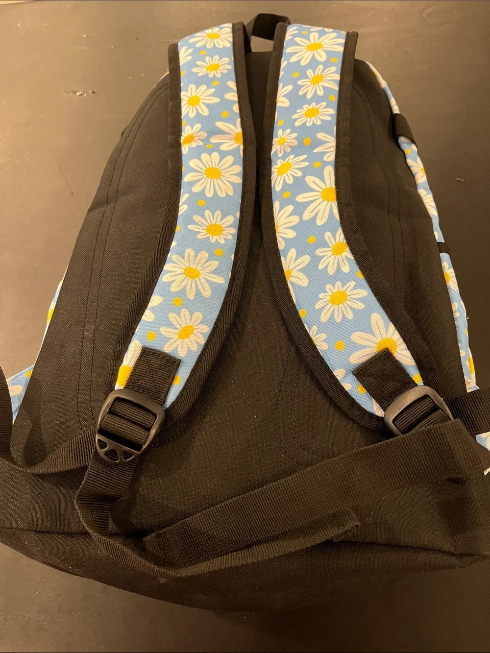 Rickyh Style Blue Daisy Print Backpack